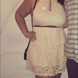 Light pink lace dress